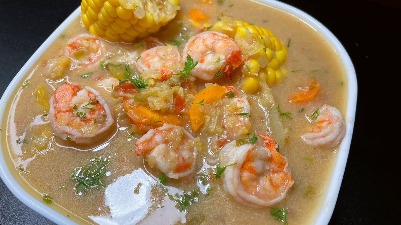Sancocho de Camarón - Sopa de Camarones