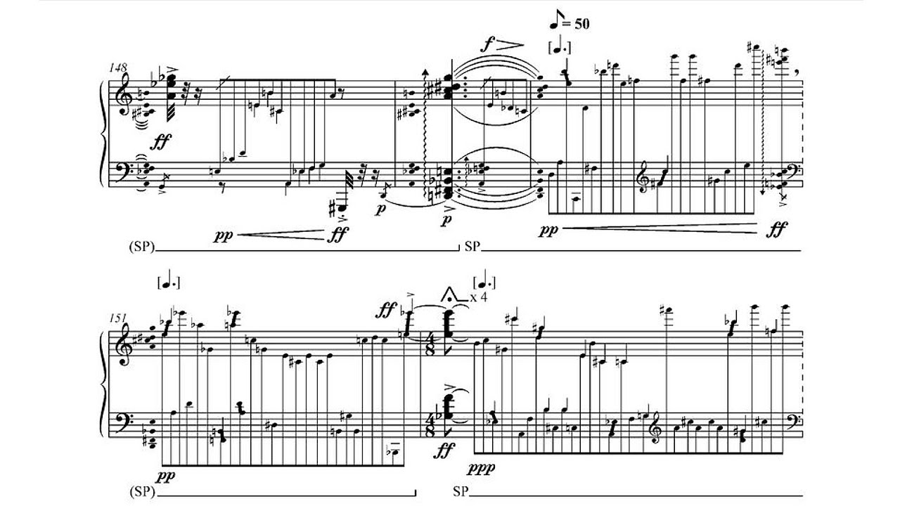 Luciano Berio - Sequenza IV per pianoforte (1965-1966) [Score-Video]