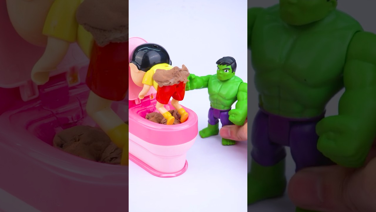 Satisfying unboxing and reviews Shin-chan & Hulk Cute Fun Toys videos