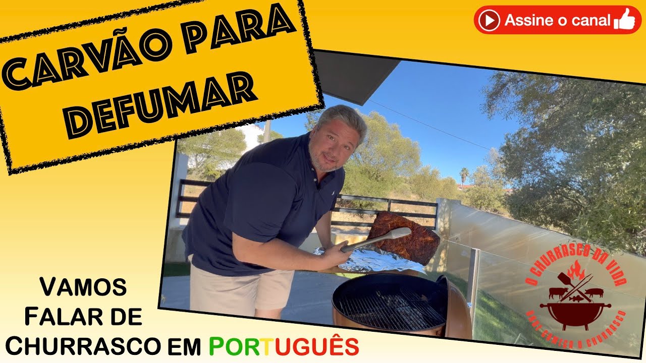 Carvão para defumar - costelinha suína