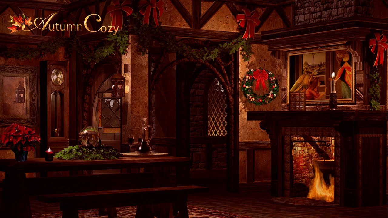 CHRISTMAS TAVERN AMBIENCE: Fireplace, Bubbling Stew, Glugging
