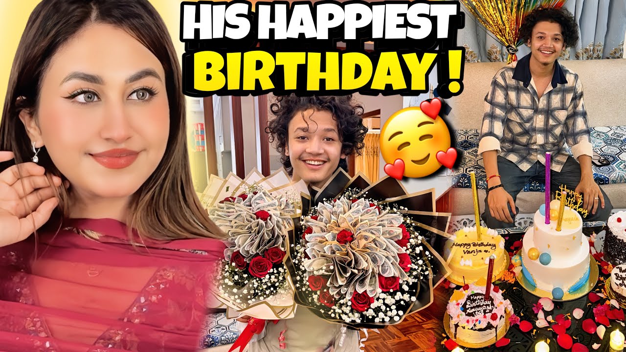 DECORATED THE HOUSE FOR HIS BDAY 🎂✨HE GOT SO MANY GIFTS ! 😮 #alizehjamali