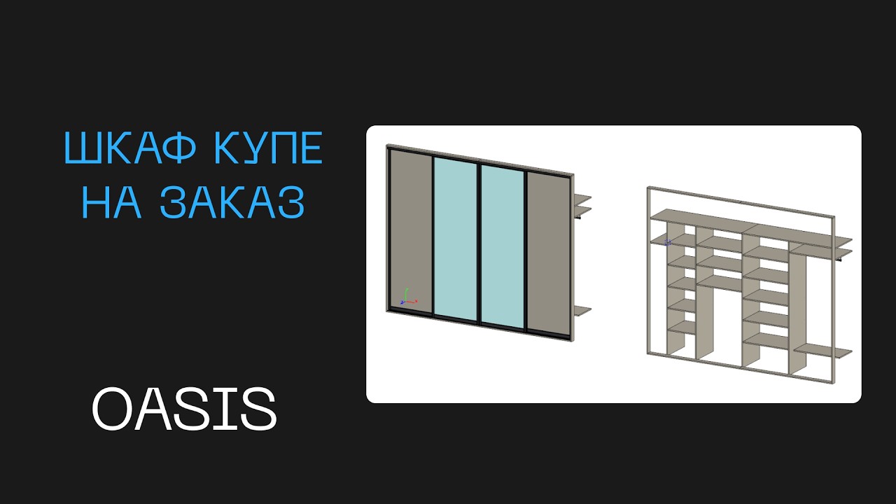 Проектирование шкафа купе под заказ в Базис мебельщик | Разработка 3D-модели