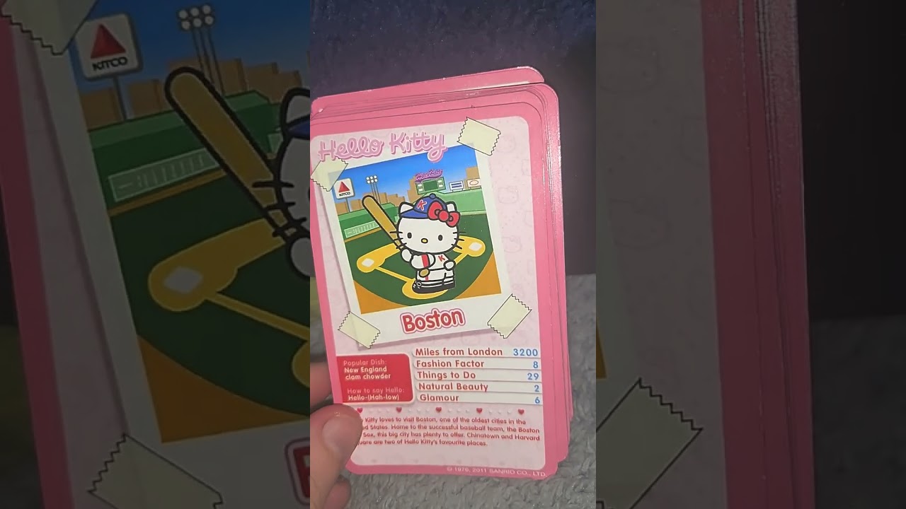 Opening a Hello Kitty Around the World Top Trumps Cards