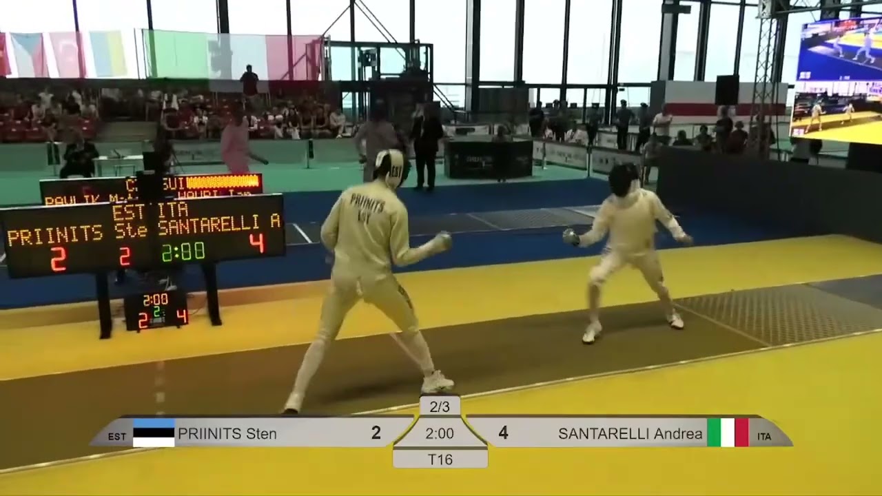 Euro Champs 2025 SME - L16 - Sten Priinits EST v Andrea Santarelli ITA
