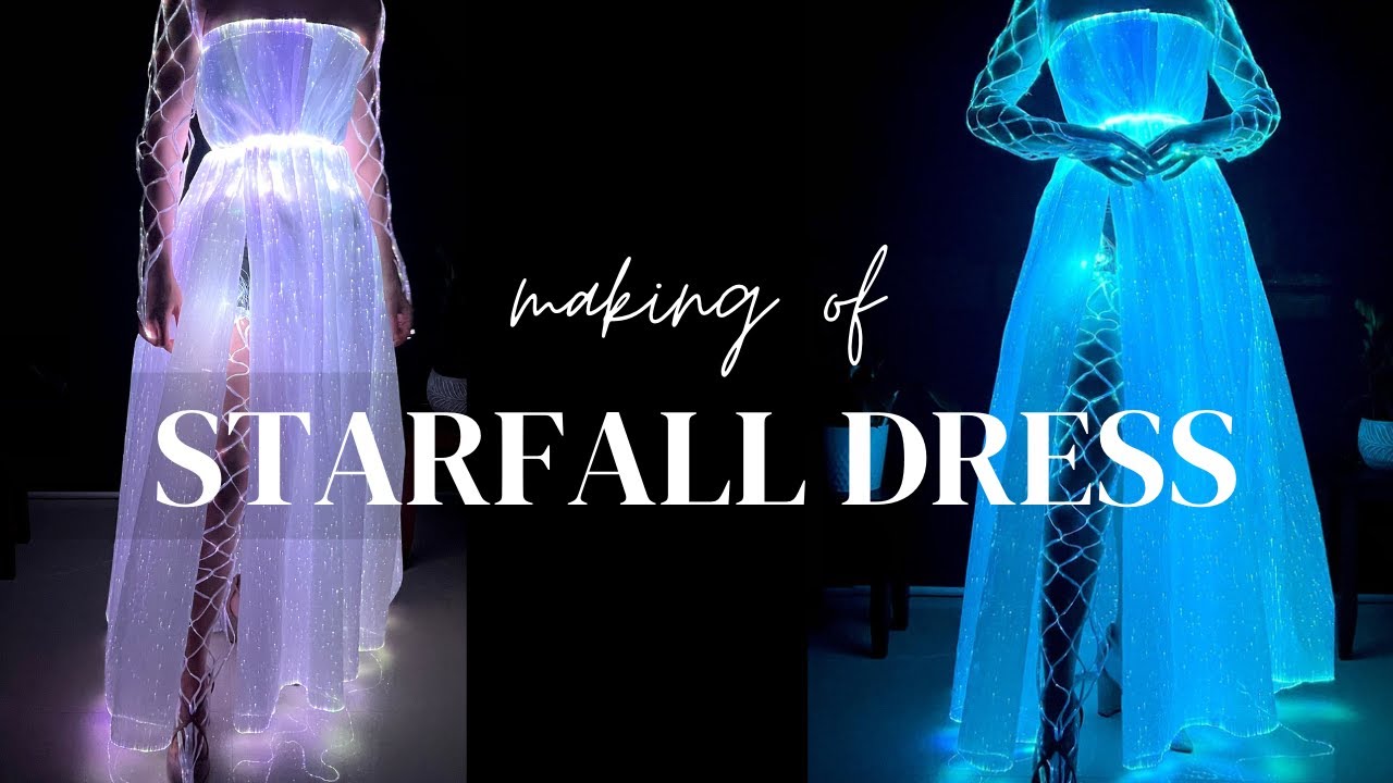 Making a Starfall Dress: Lumisonata Light Up Fibre Optic Fabric