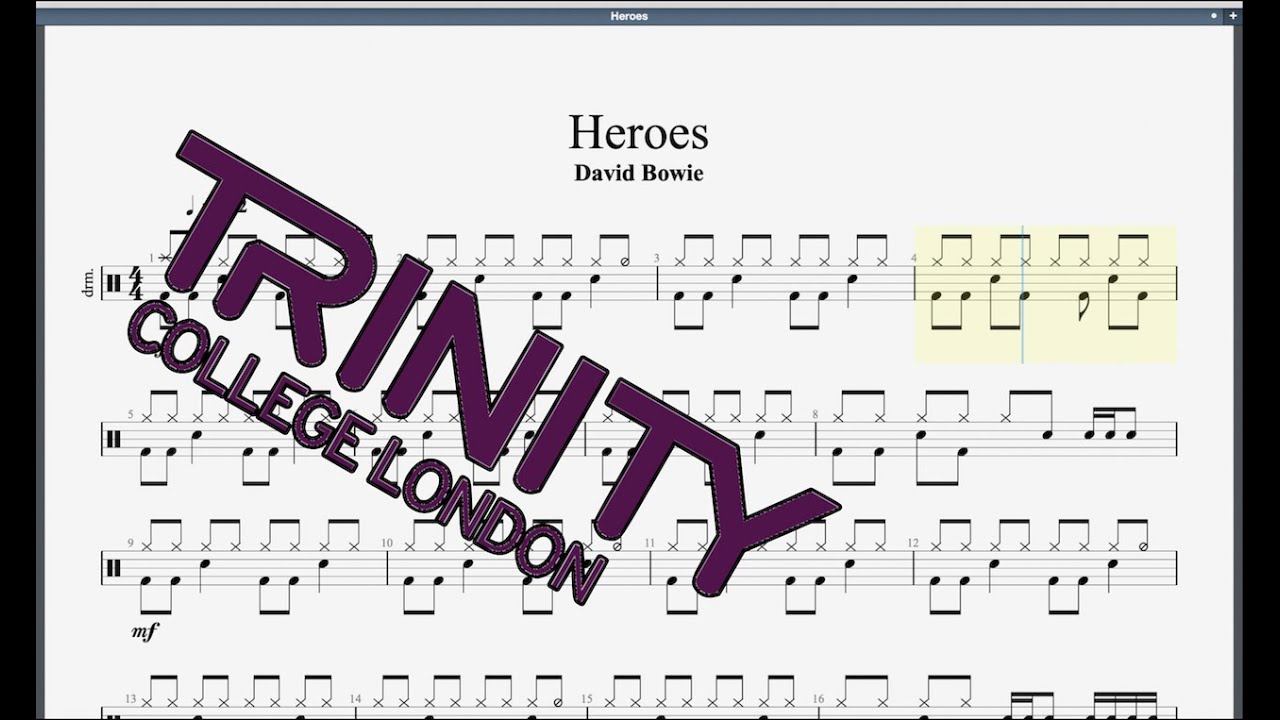 Heroes (2012 Syllabus) Trinity Grade 2 Drums