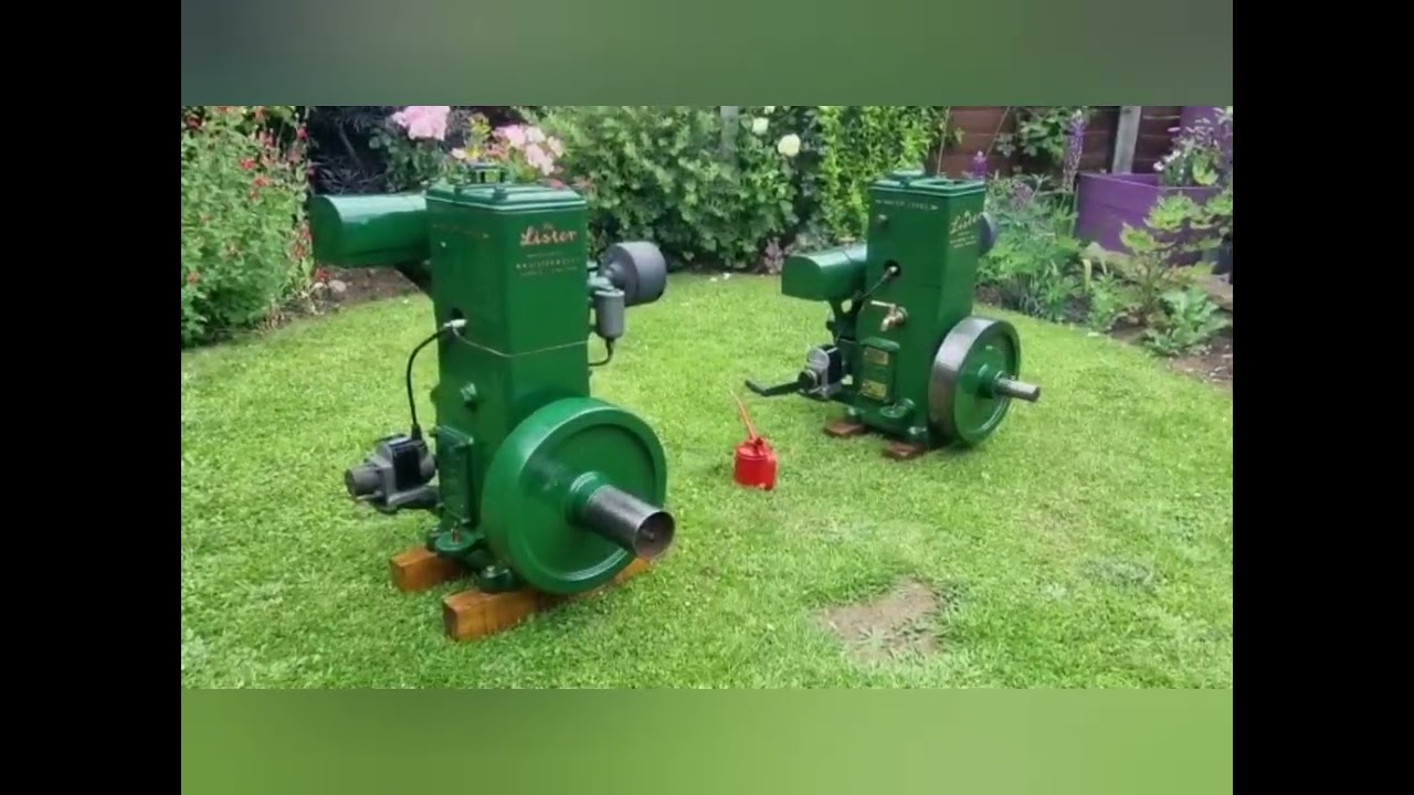 Two Early Shaft Drive Lister D Types In The Garden.