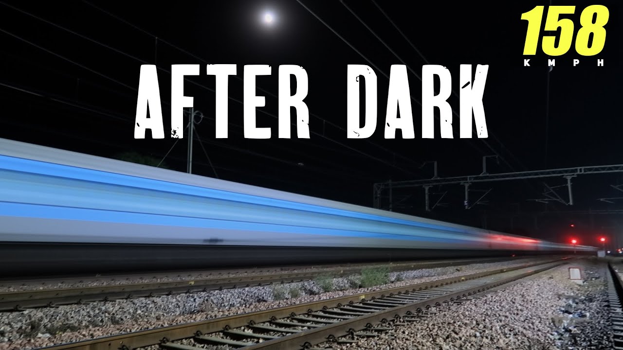 High Speed Night Trains through Fastest Rail Corridor of India | Indian Railways After Dark