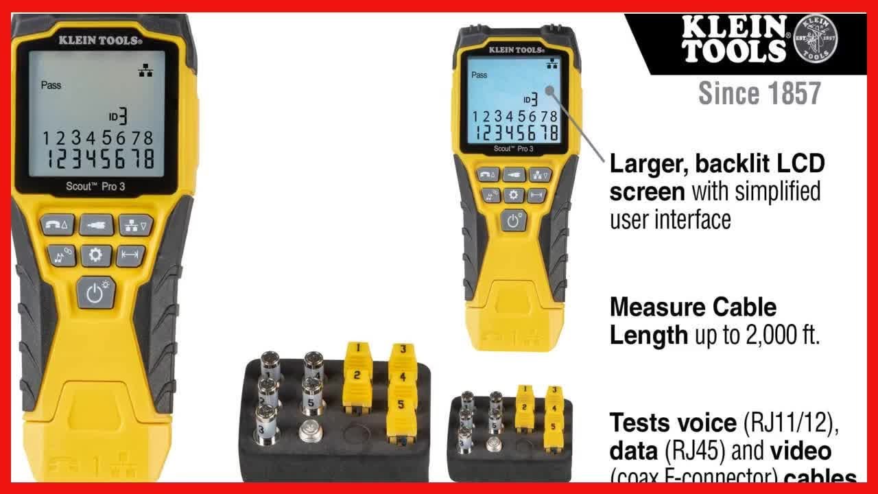 Great product -  Klein Tools VDV501-851 Cable Tester Kit with Scout Pro 3 for Ethernet / Data, Coax
