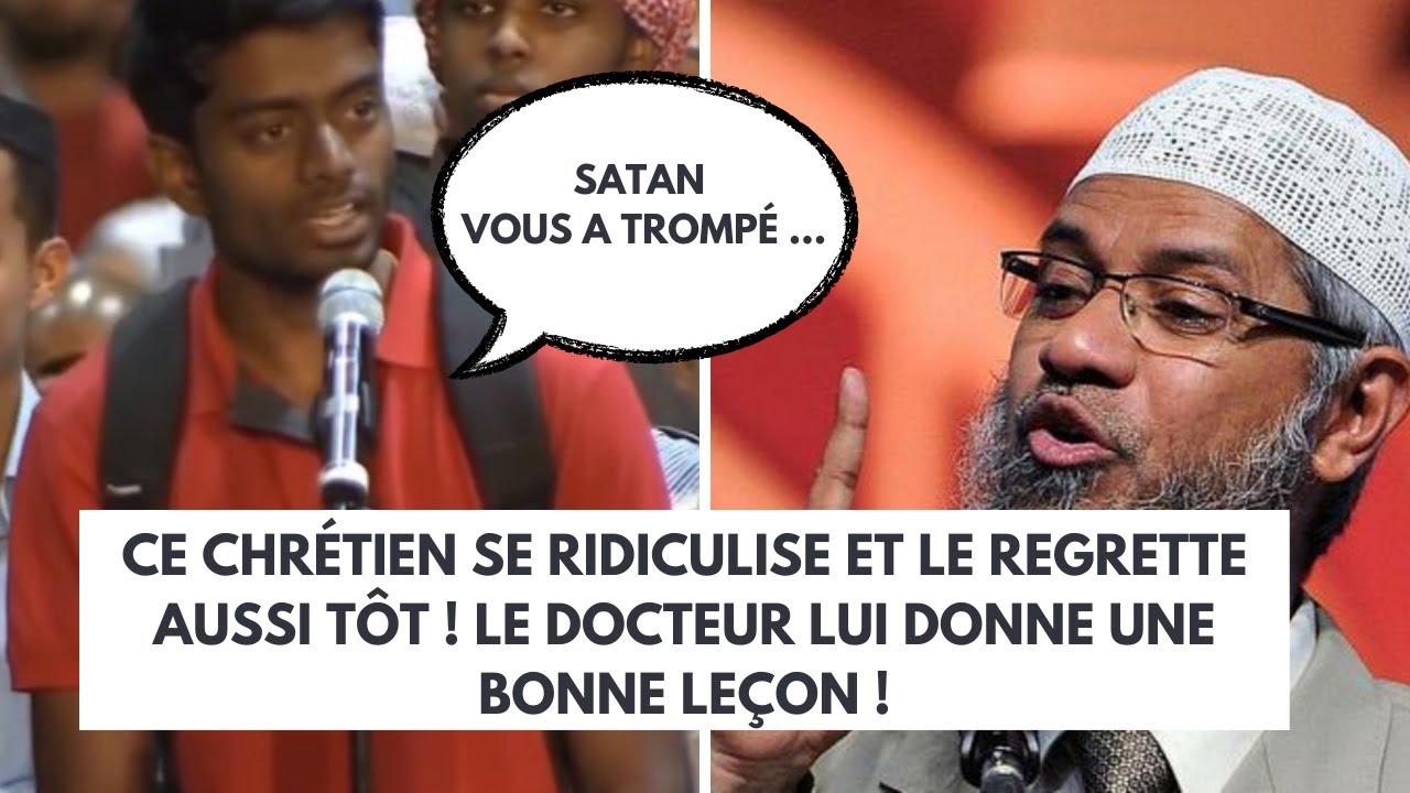 Ce CHRÉTIEN est en PLS et se RIDICULISE avec une question sur les MUSULMAN ! Zakir Naik en français