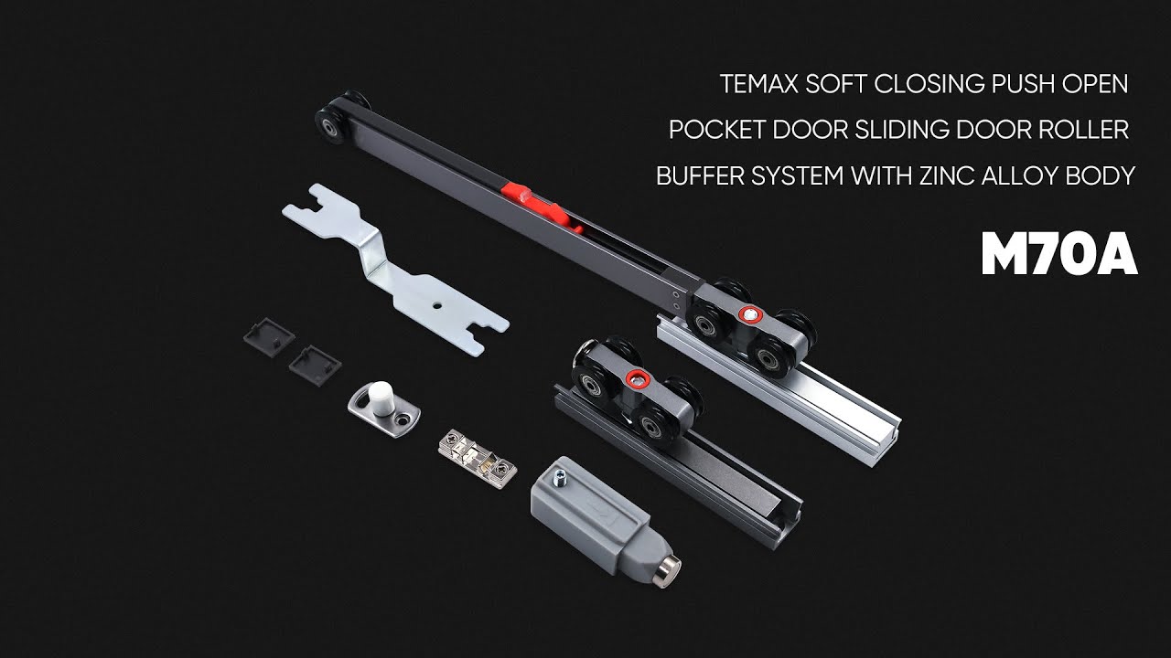 Pocket sliding door wheels | Soft close damper or push open roller |Quick disassembly