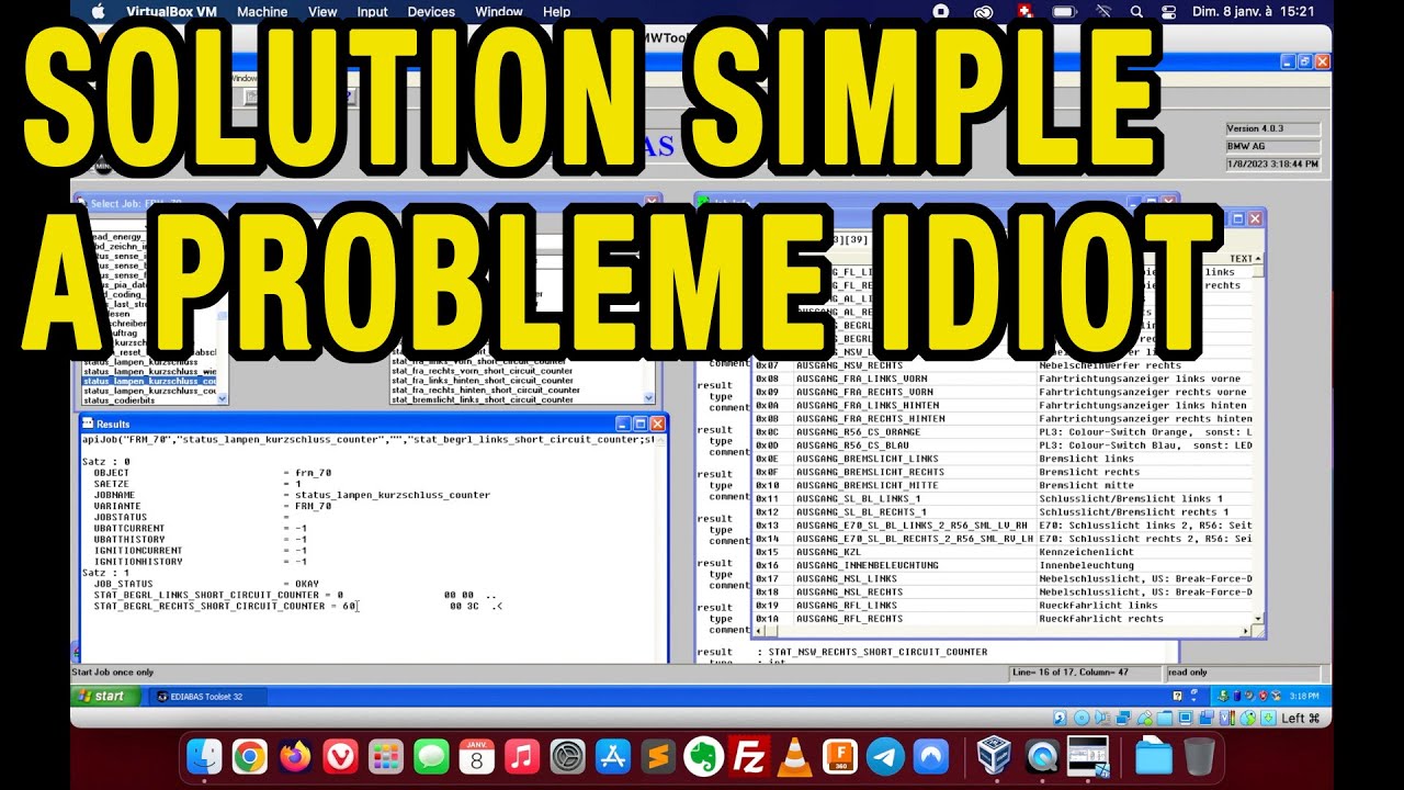Comment effacer le compteur d'erreur BMW avec ToolSet32