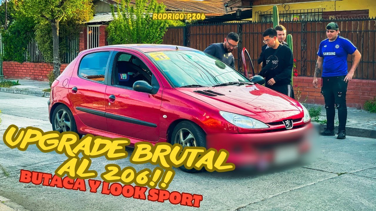 ⛽Cambiamos COMPLETAMENTE  el look del 206😱😱 ll Frontal SPORT y BUTACA BRIDE💨💨💨