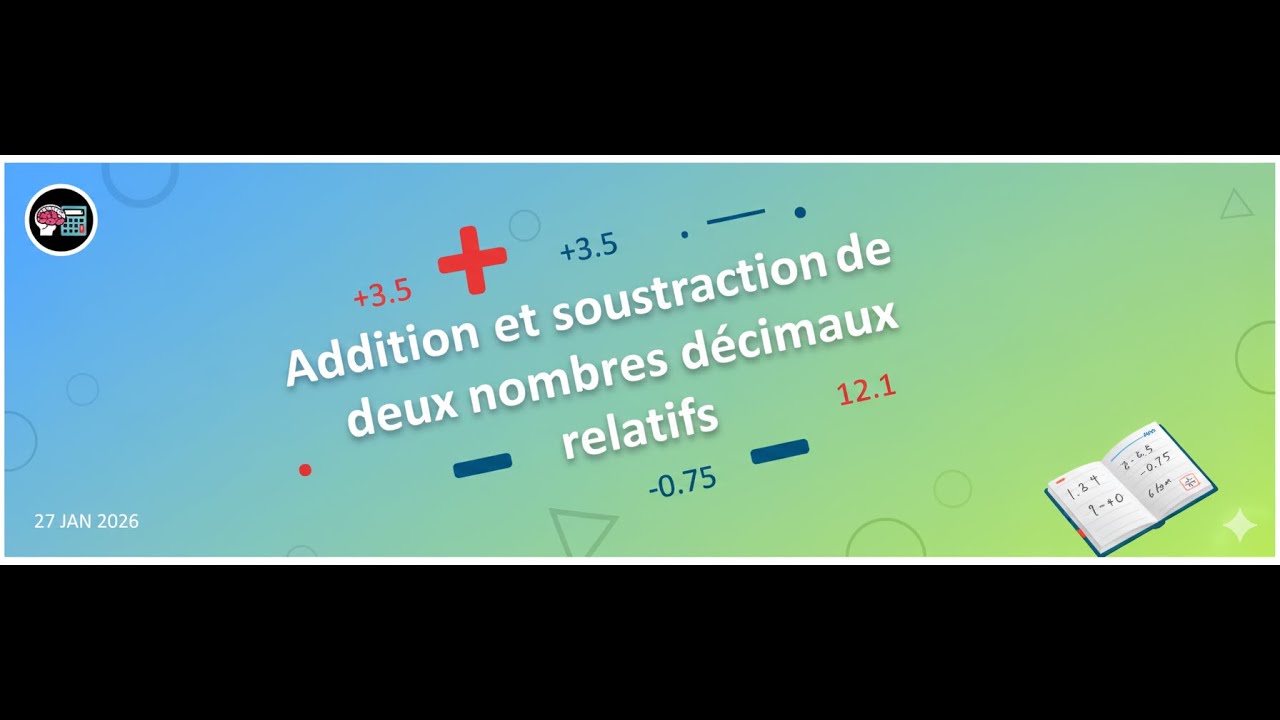 Nombres Relatifs Décimaux  Ne fais plus JAMAIS d'erreur