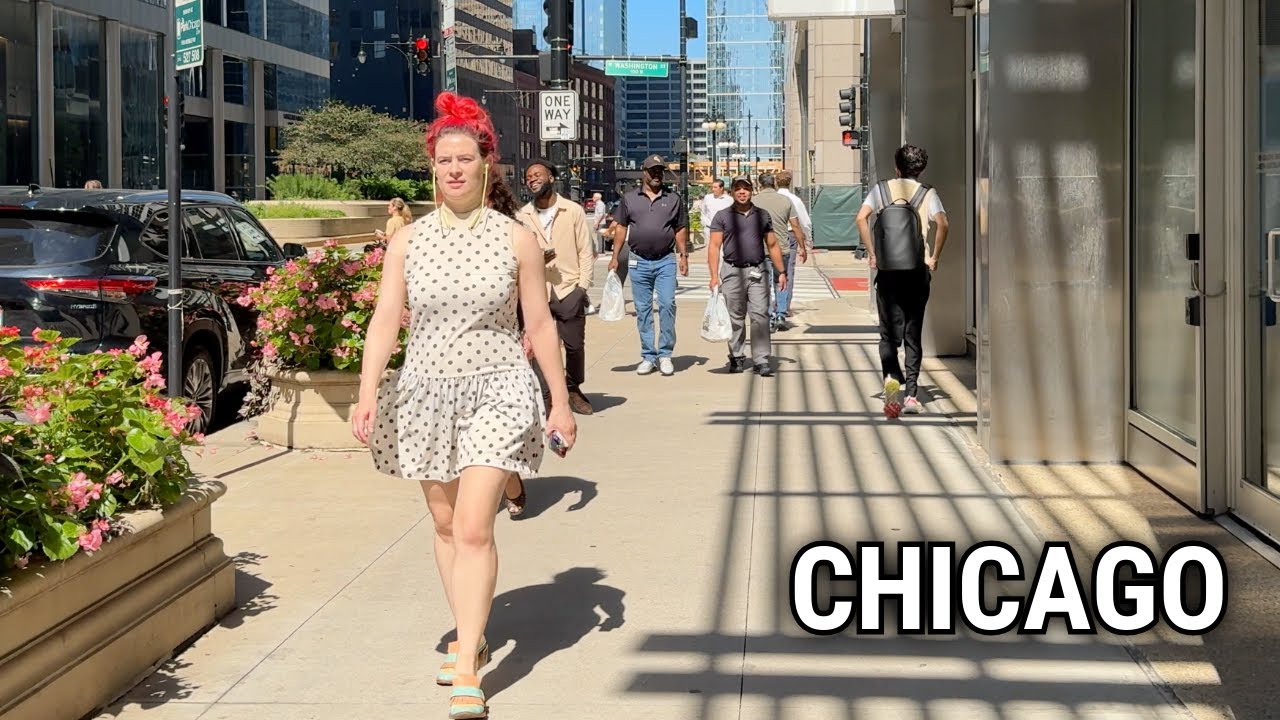 🇺🇸 Chicago Walk - The Loop Downtown Walking Tour On Tuesday | September 16, 2025 | 4K 60fps