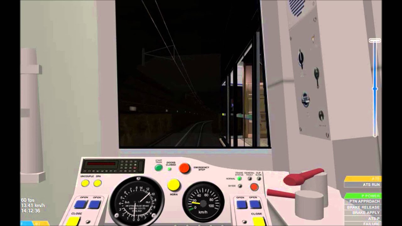 OpenBVE HD: Hong Kong MTR M Stock Train Cab Ride on Island Line Timelapse 4x