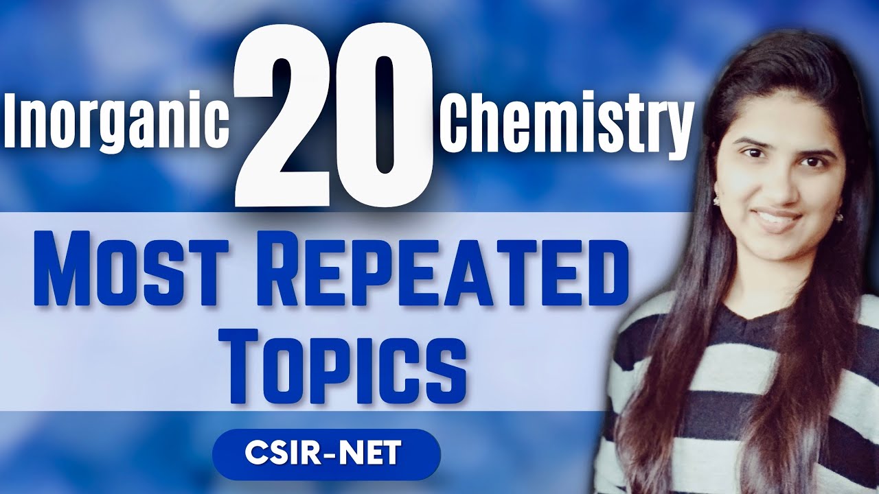 Important Topics in Inorganic Chemistry for CSIR NET | Most Repeated Topics | CSIR NET Chemistry