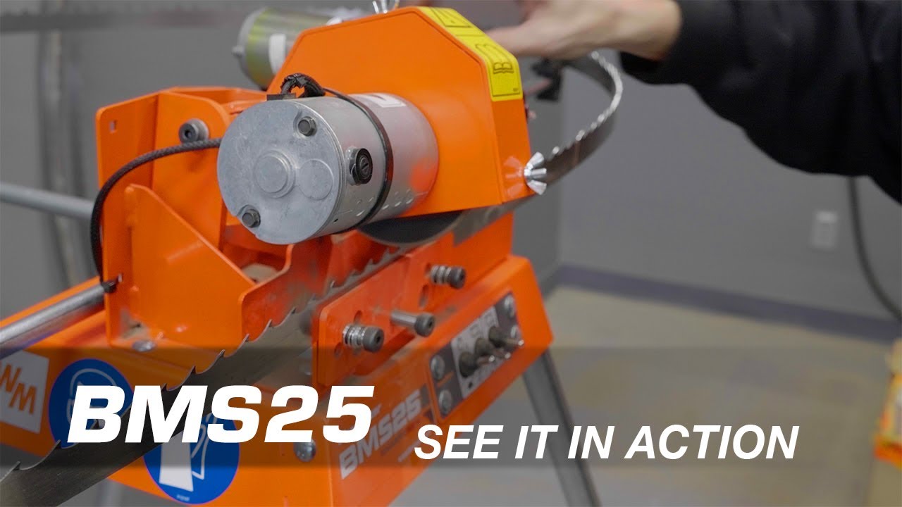 BMS25 Automatic Bandsaw Blade Sharpener in Action | Wood-Mizer