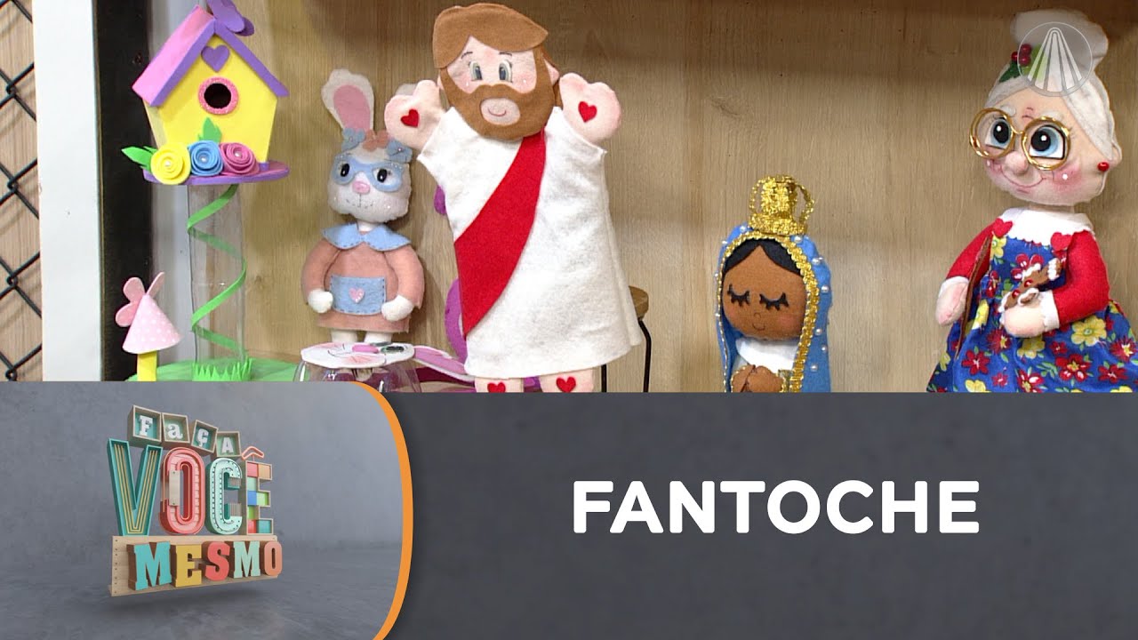 Fantoche de Jesus em feltro e sem costura | PARA AS CRIANÇAS