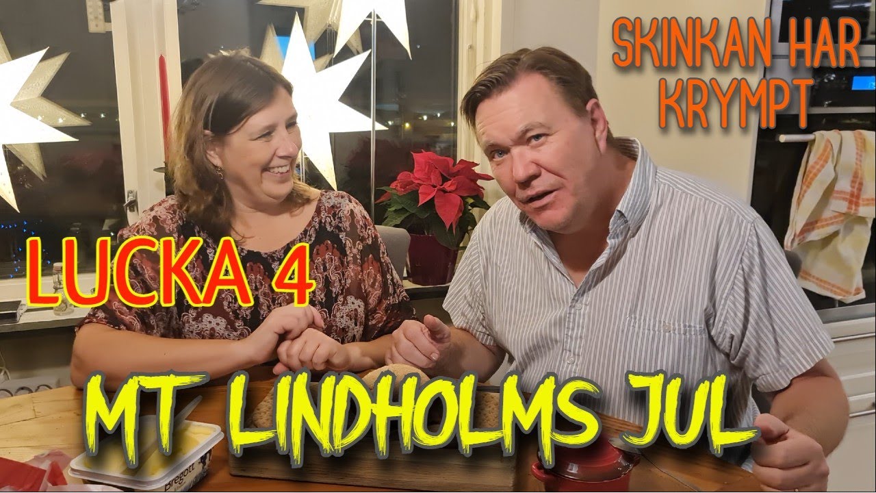 MT lindholms jul lucka 4 skinkan har krympt och egengjord senap