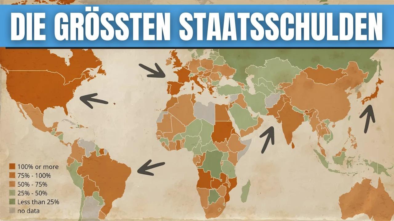 Welche L&auml;nder haben die h&ouml;chste Staatsverschuldung?