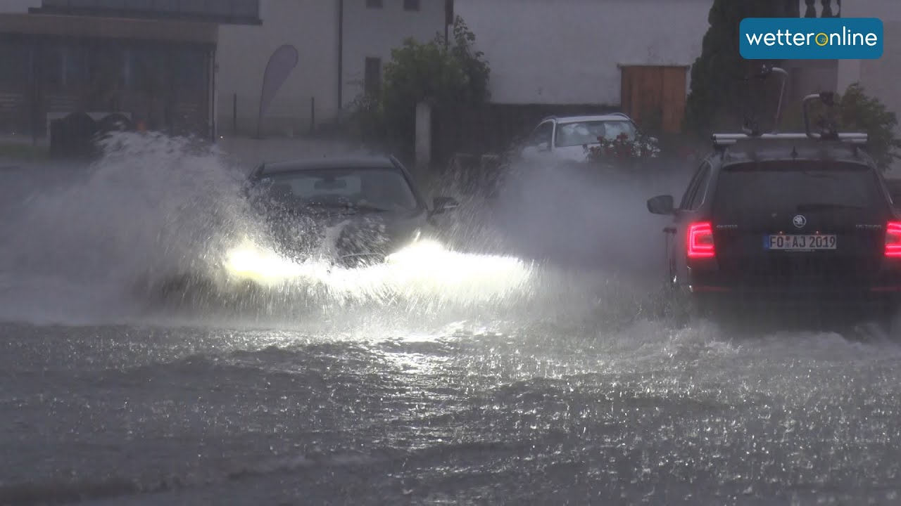 Schweres Unwetter am Chiemsee in Bayern (28.06.2020)