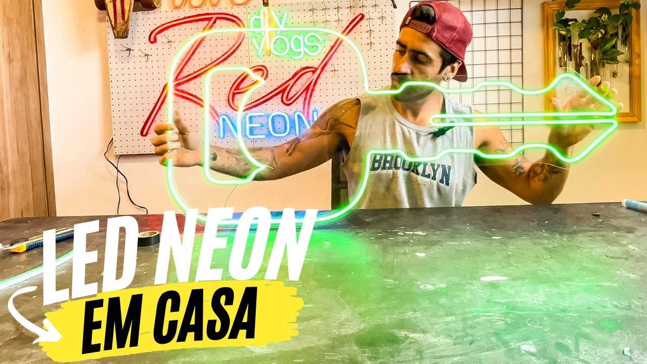 Led neon profissional feito em casa #façavocêmesmo #diy