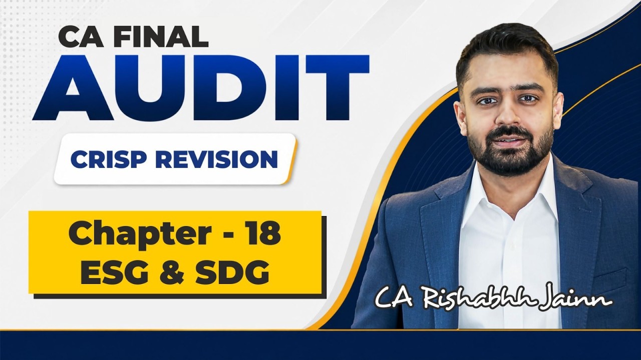 CA Final Audit Revision Session & QnA Discussion-ESG&SDG Audit for Jan26 exam by CA Rishabh Jain Sir