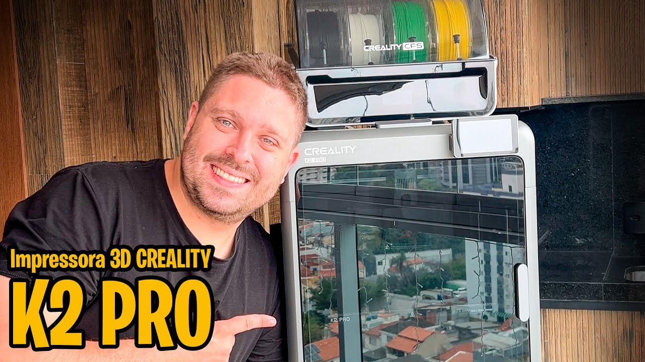 Unboxing da nova CREALITY K2 PRO combo