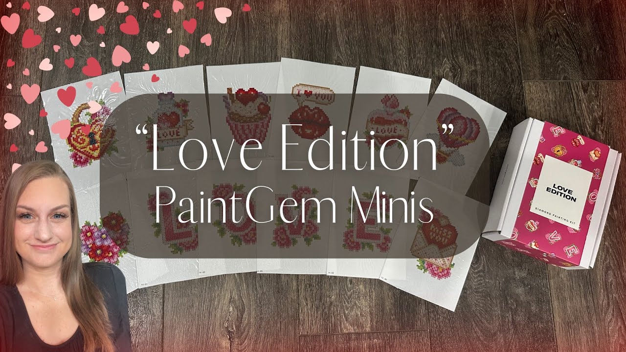 Unboxing PaintGem “Love Edition” || Mini Diamond Painting Set!