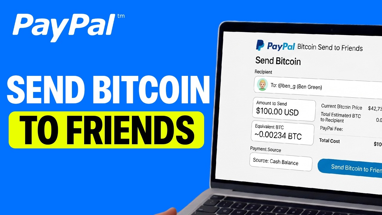 How to Send Bitcoin on PayPal to Friends on Desktop (PC or Laptop)