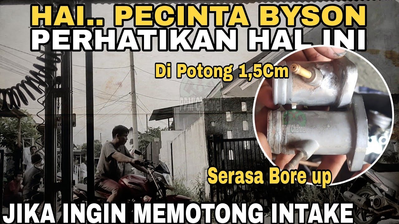 Yamaha Byson Potong Intake Terasa Bore up@PPM Channel(PUTRI PASUNDAN MOTOR)