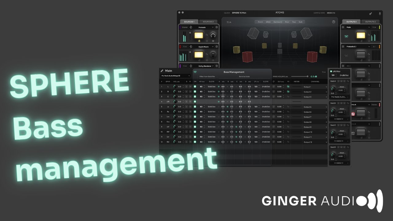 Ginger Audio SPHERE bass management