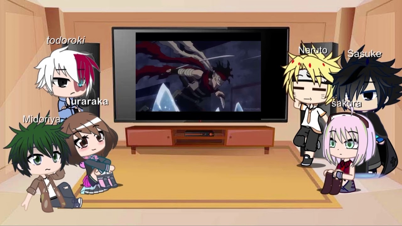 MHA and Naruto react to Todoroki // episode 5// Gacha club//