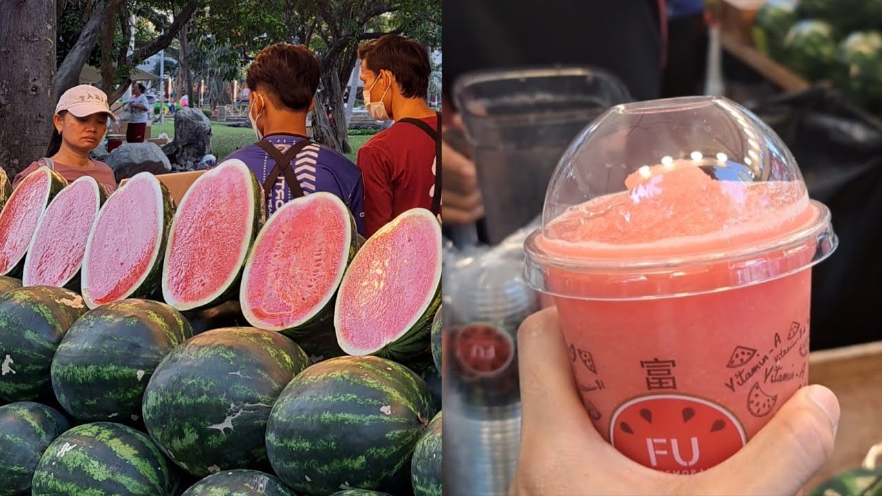 Watermelon smoothie #streetfood #smoothie #watermelon