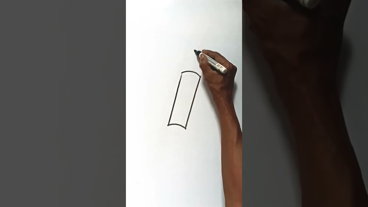 drawing of rolling pin #lineart #easydrawing #rollingpin #shorts #howtodraw #ytshorts #kitchentools