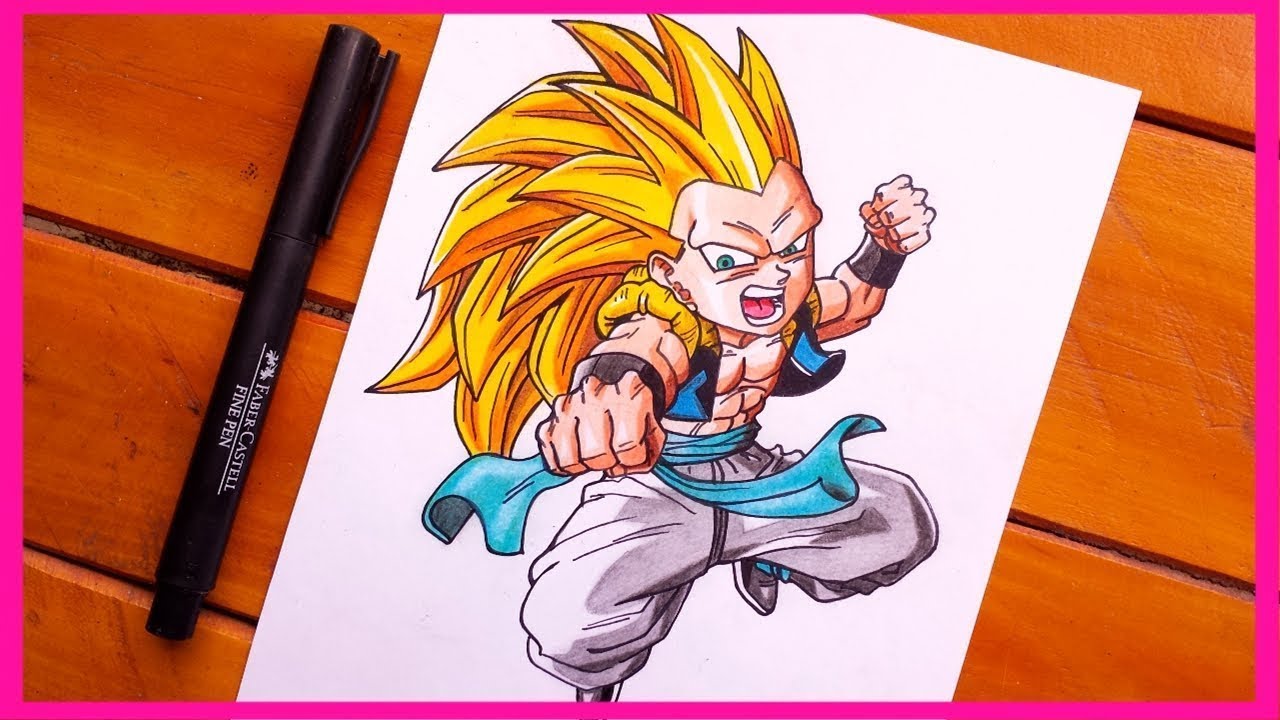 Cómo dibujar Los Gotenks ssj3 || paso a paso ||
