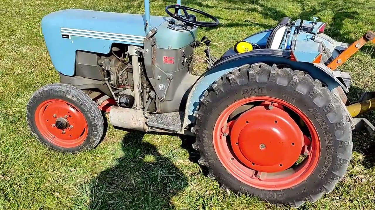 Blumenwiese Bienenweide vorbereiten mit Eicher 3705 und Holder Fräse #eicher #blumenwiese