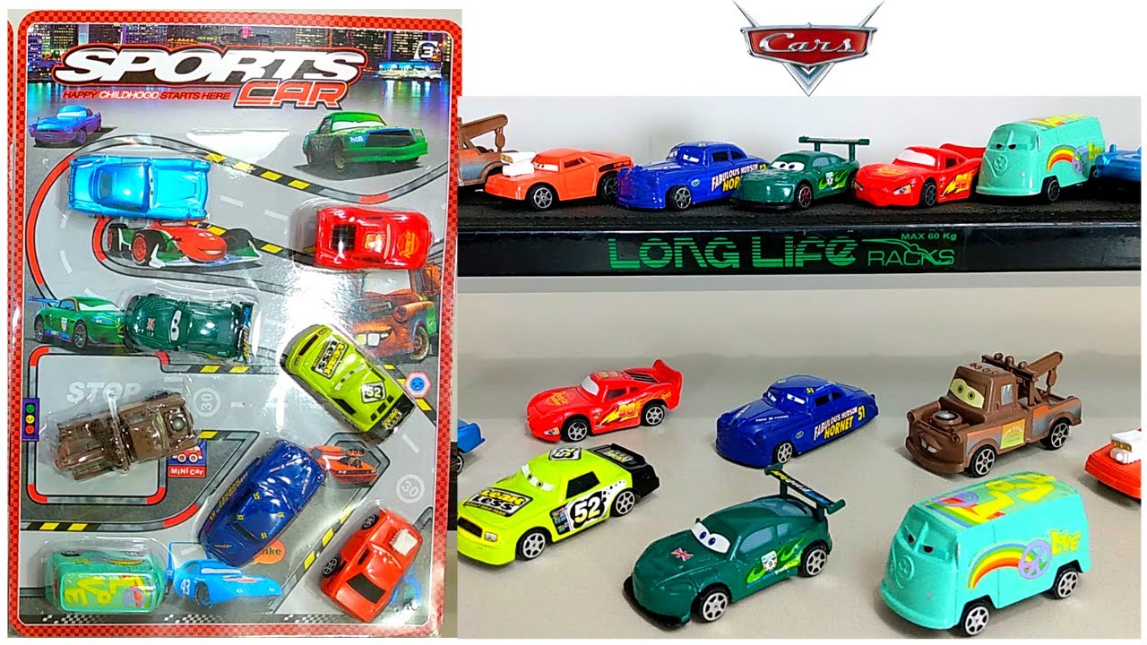 Cars, Cars 2, Cars 3 - Carros 2, Carros 3 - Mate, Lightning Mcqueen - Pull Back