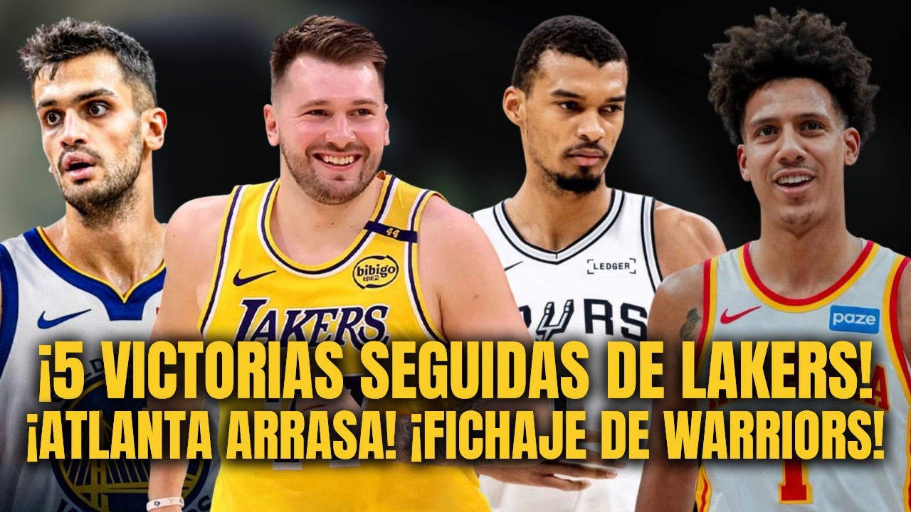 ¡5 VICTORIAS CONSECUTIVAS DE LOS ANGELES LAKERS! ¡NUEVO FICHAJE DE GOLDEN STATE!