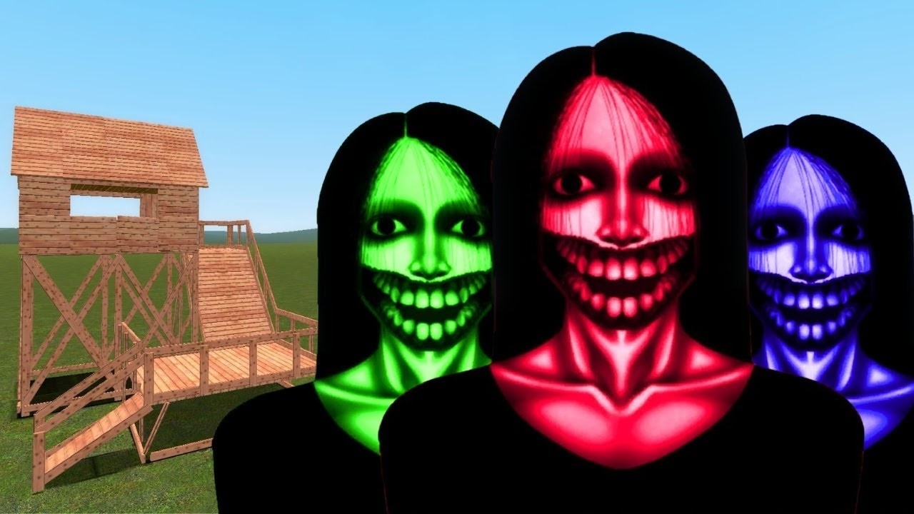 Kuchisake Onna Vs Towers In Garry's Mod (Part 2)
