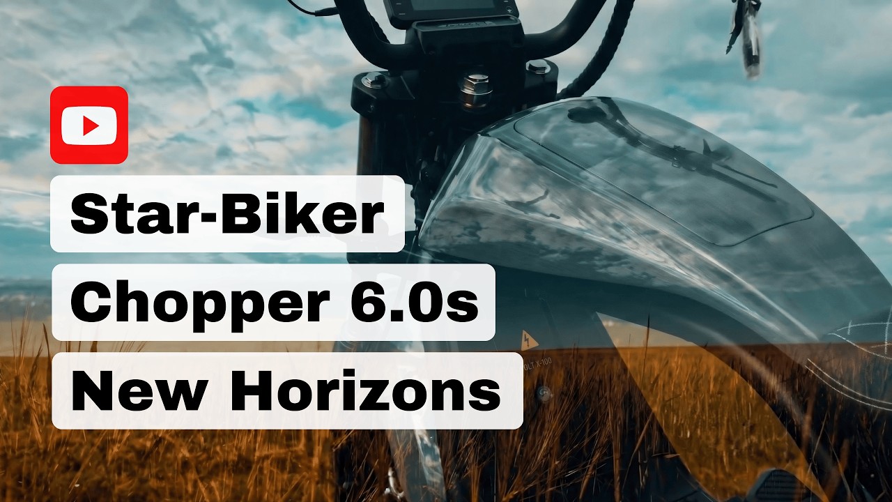 E-Chopper mit Gepäckträger & Seitenkoffern ⚡ Star-Biker Chopper 6.0s | Luqi HL6.0s Gepäcksystem