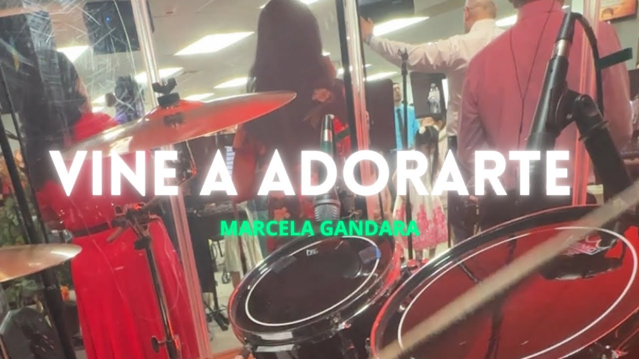 VINE A ADORARTE - Marcela Gandara (Drum Cover/Cam usar🎧