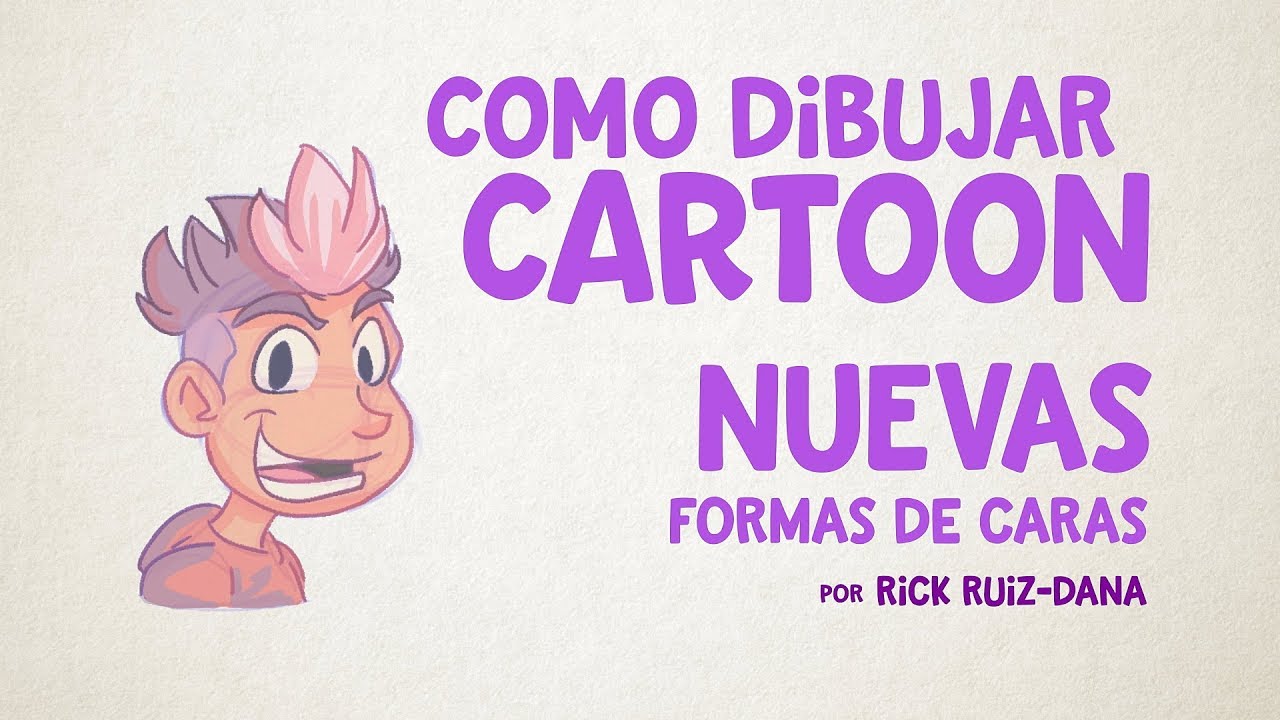 Como Dibujar Formas de Caras Cartoon en Perfil, Frente y Tres Cuartos