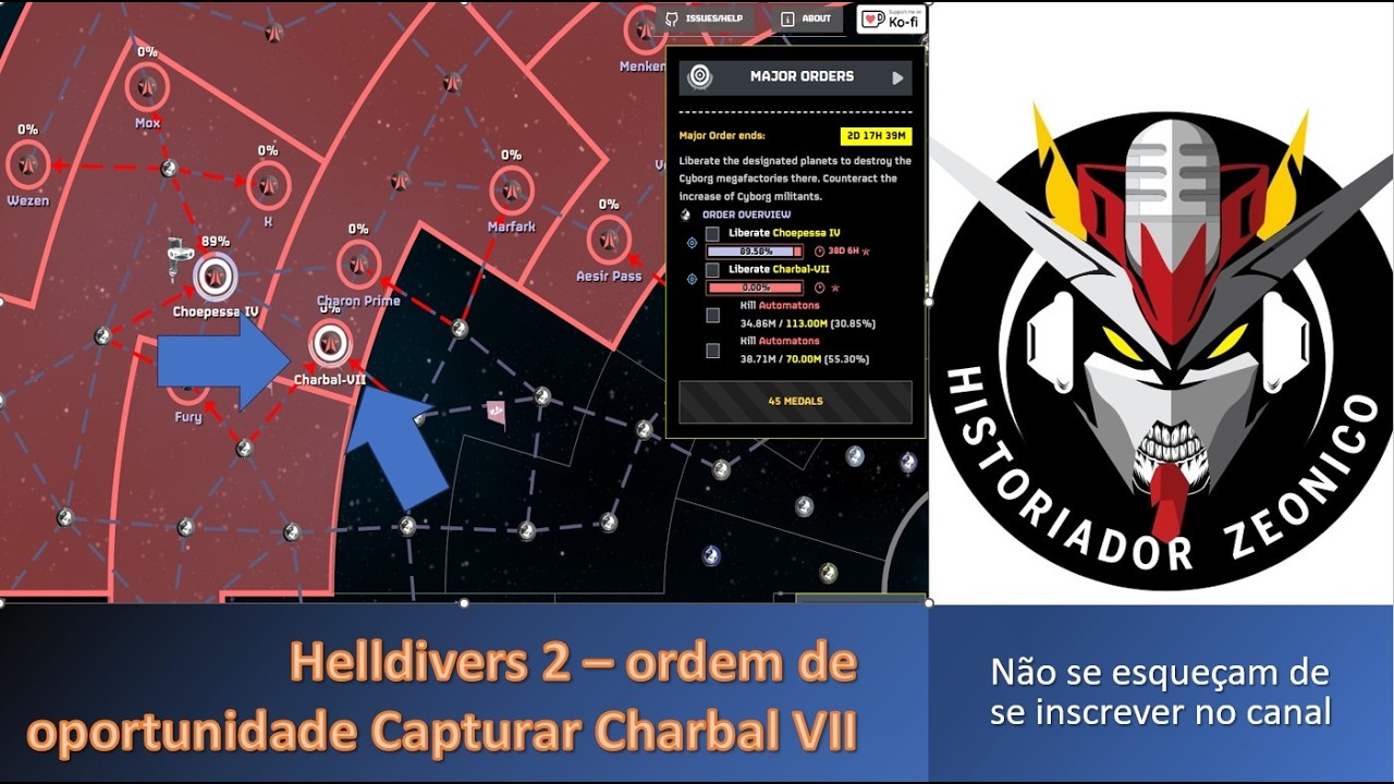 Helldivers 2 - ordem oportunidade focar em Charbal VII