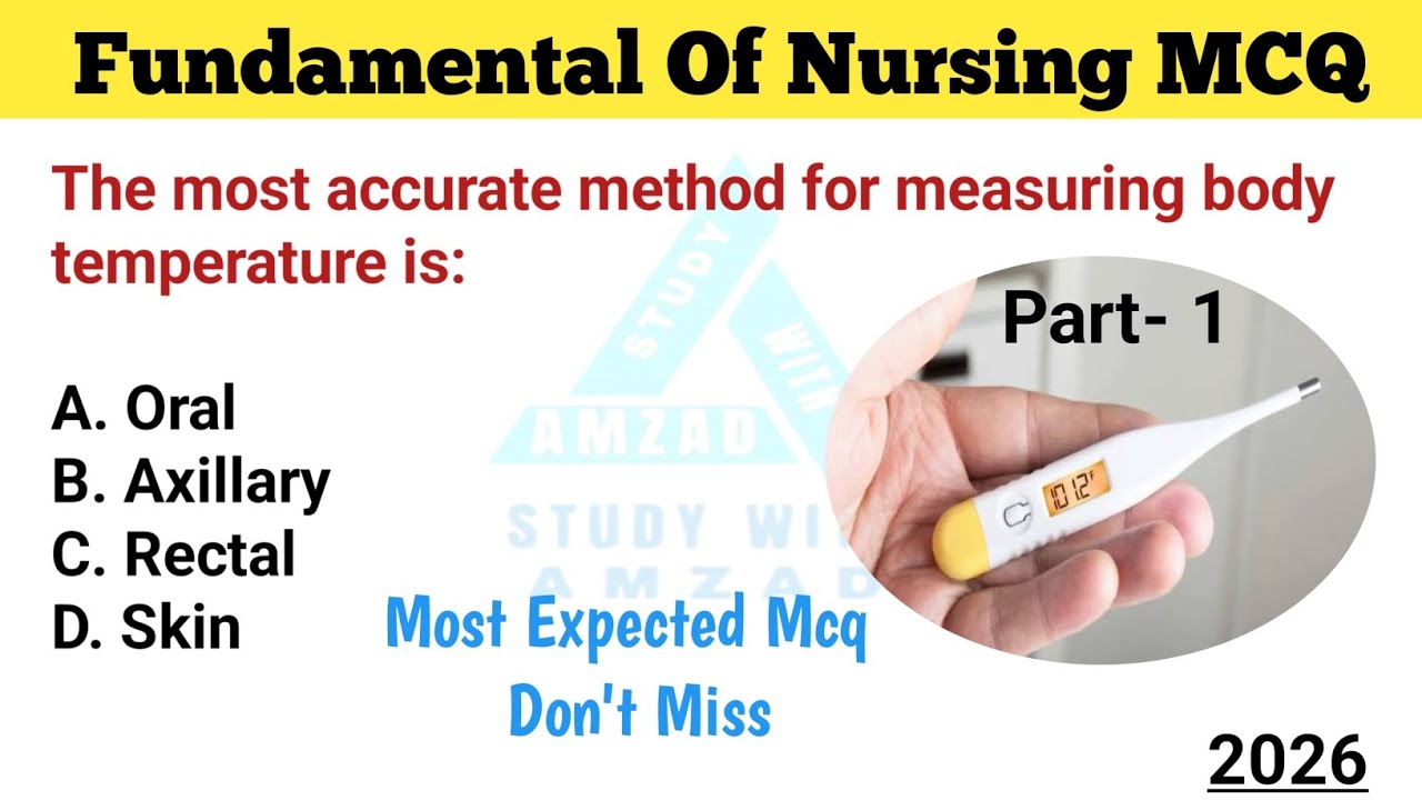 🔥 Fundamentals of Nursing MCQ 2026 | 50 Most Important Questions for Staff Nurse, NORCET & CHO Exam