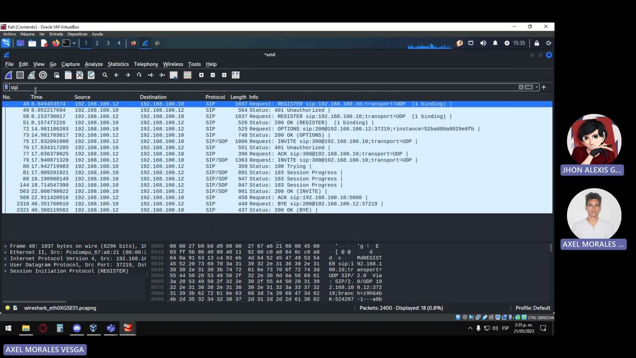 Captura de VoIP con Wireshark usando FreePBX y Zoiper
