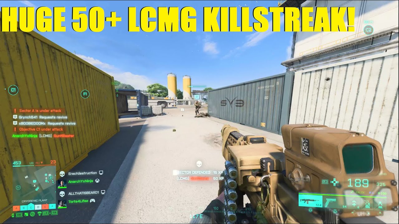 ОГРОМНАЯ СЕРИЯ ИЗ 50+ УБИЙСТВ! Только для агрессивной пехоты! LCMG и K30! - Battlefield 2042