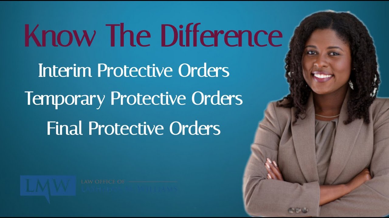 Interim Protective Orders v Temporary Protective Orders v Final Protective Orders in Maryland